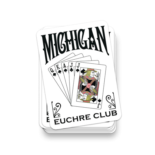 Michigan Euchre Club Sticker