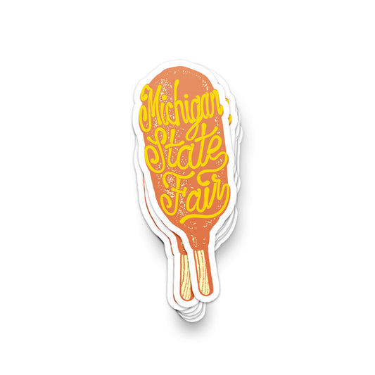 Michigan State Fair Corn Dog Sticker