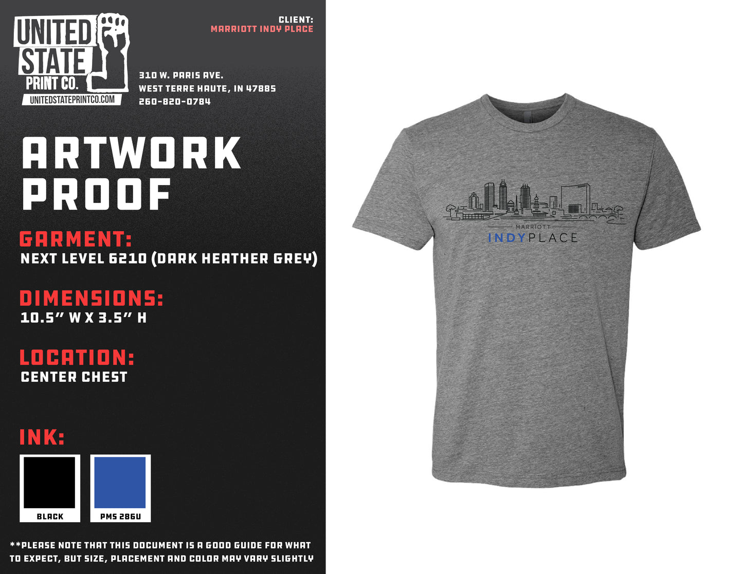 Marriott Indy Place Skyline Tee