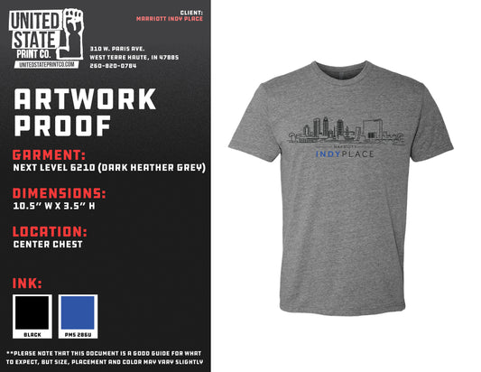 Marriott Indy Place Skyline Tee