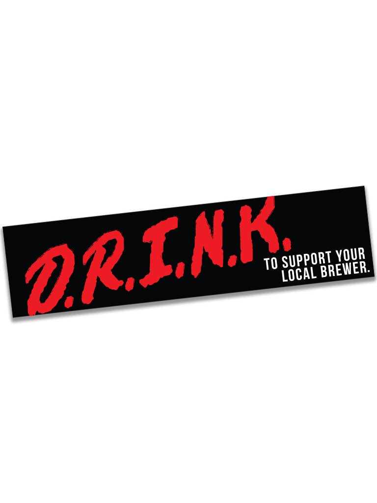 D.R.I.N.K. Sticker - United State of Indiana: Indiana-Made T-Shirts and Gifts