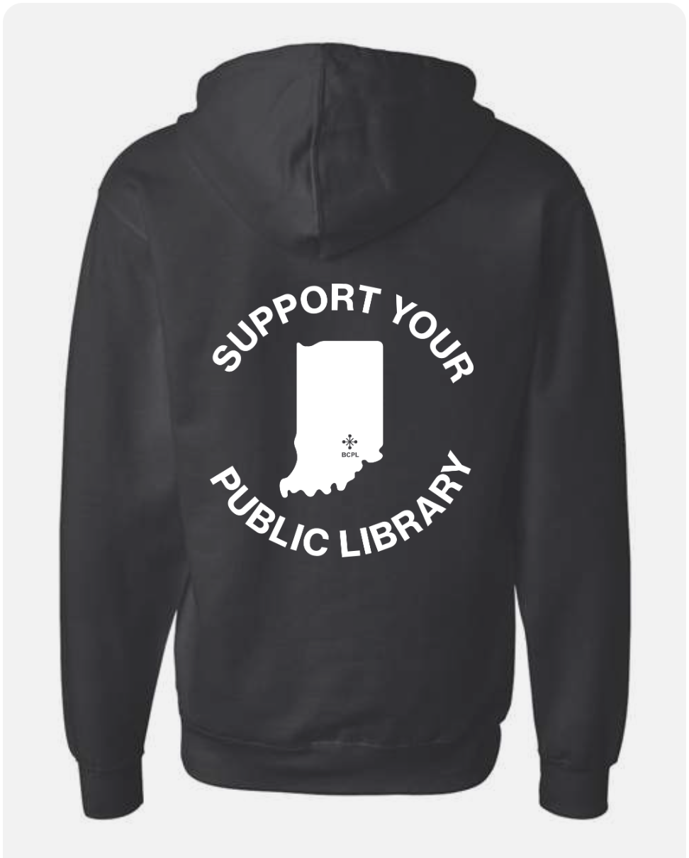 BCPL Support Your Library Zip Hoodie