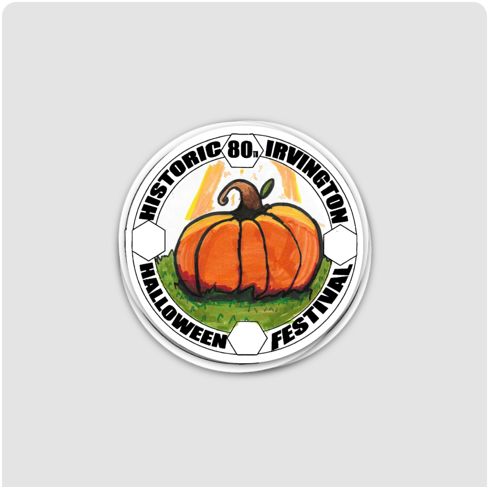 Irvington Halloween 2026 Sticker Contest Sticker